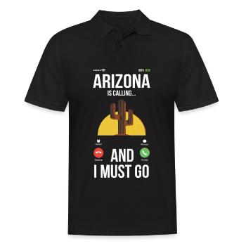 Arizona calls grand canyon Colorado Mountains - Men's Polo Shirt - black - Front - Kai (181cm)