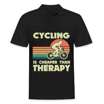 Cyclisme Vélo Thérapie Radsport Fahrrad - Polo Homme - noir - Devant - Kai (181cm)