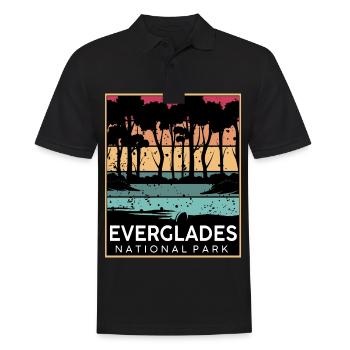 Parc national des Everglades Alligator Wetlands Wa - Polo Homme - noir - Devant - Kai (181cm)