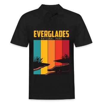 Parc National Souvenir Everglades Alligator Randonnée Su - Polo Homme - noir - Devant - Kai (181cm)