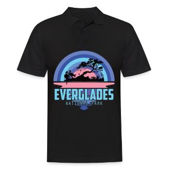 Parc national des Everglades Souvenir Pelikan SwampGebi - Polo Homme - noir - Devant - Kai (181cm)