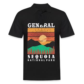 Sequoia National Park Sequoias General Nevada So - Men's Polo Shirt - black - Front - Kai (181cm)