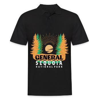 General Sequoia National Park Sequoia Nevada - Men's Polo Shirt - black - Front - Kai (181cm)