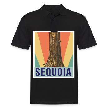 Sequoia Sequoias National Park Hiking Camping N - Men's Polo Shirt - black - Front - Kai (181cm)