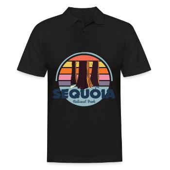 Sequoias National Park Souvenir Sequoia Nevada - Men's Polo Shirt - black - Front - Kai (181cm)
