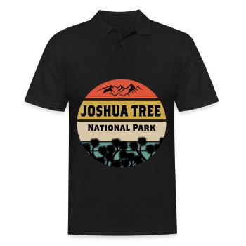 Joshua Tree National Park California Camping Wande - Men's Polo Shirt - black - Front - Kai (181cm)
