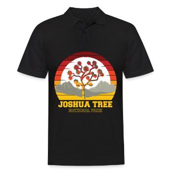 Joshua Tree National Park Souvenir Camping California - Men's Polo Shirt - black - Front - Kai (181cm)