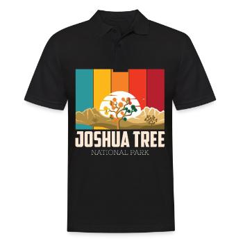 Joshua Tree California Desert National Park Camping - Men's Polo Shirt - black - Front - Kai (181cm)