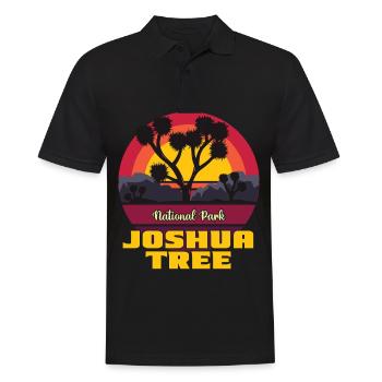 Joshua Tree National Park Hiking California Desert - Men's Polo Shirt - black - Front - Kai (181cm)