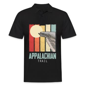 Appalachian Trail Hiking Trip from North America to - Men's Polo Shirt - black - Front - Kai (181cm)