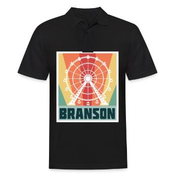 Branson Vacation Missouri Travel Hiking Camping - Men's Polo Shirt - black - Front - Kai (181cm)