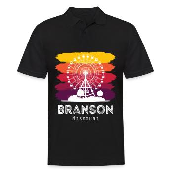 Missouri Souvenir Branson Randonnée Camping Vacances - Polo Homme - noir - Devant - Kai (181cm)