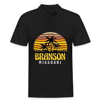 Travel Missouri Vacation in Branson Hiking Camping - Men's Polo Shirt - black - Front - Kai (181cm)