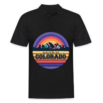 Garden of the Gods Souvenir Colorado National Park - Men's Polo Shirt - black - Front - Kai (181cm)