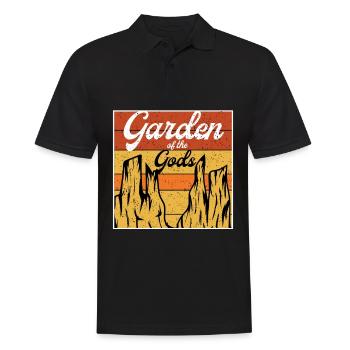 Garden of the Gods National Park Souvenir Colorado - Men's Polo Shirt - black - Front - Kai (181cm)