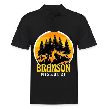 Branson Missouri Grande Roue Voyage Camping Randonnée - Polo Homme - noir - Devant - Kai (181cm)