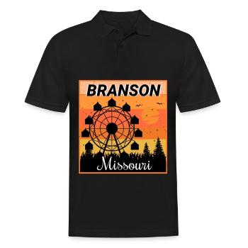 Branson Missouri Grande Roue Vacances Camping Randonnée - Polo Homme - noir - Devant - Kai (181cm)