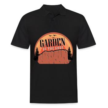 National Park Garden of the Gods Nature Lovers Colo - Men's Polo Shirt - black - Front - Kai (181cm)