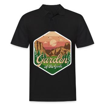Colorado National Park Garden of the Gods Naturliebh - Men's Polo Shirt - black - Front - Kai (181cm)