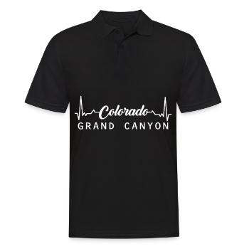 Colorado Herzschlag Grand Canyon Nationalpark - Männer Poloshirt - Schwarz - Vorne - Kai (181cm)