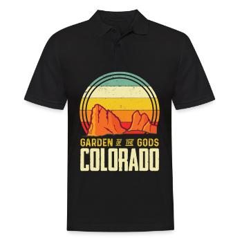Garten der Götter Nationalpark Colorado Andenken - Männer Poloshirt - Schwarz - Vorne - Kai (181cm)