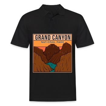 Parc national du Grand Canyon Souvenir Colorado Campin - Polo Homme - noir - Devant - Kai (181cm)