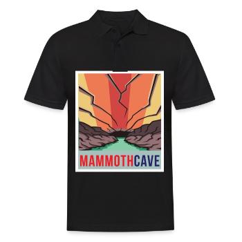 Mammoth Höhle Retro Nationalpark Souvenir Kentucky - Männer Poloshirt - Schwarz - Vorne - Kai (181cm)