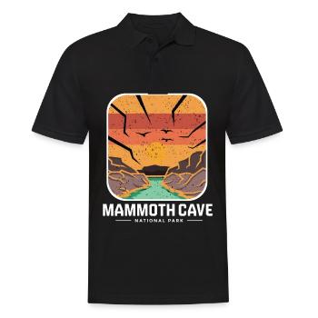 Nationalpark Mammoth Cave Kentucky Souvenir Höhle - Männer Poloshirt - Schwarz - Vorne - Kai (181cm)