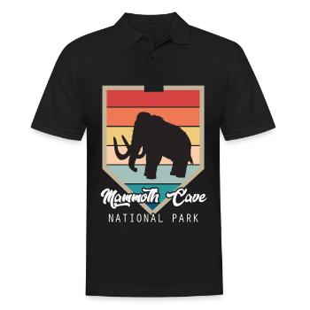 Nationalpark Souvenir Mammoth Cave Kentucky Wander - Männer Poloshirt - Schwarz - Vorne - Kai (181cm)