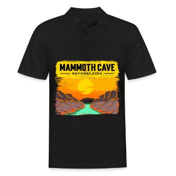 Nationalpark Höhle Mammoth Cave Kentucky Souvenir - Männer Poloshirt - Schwarz - Vorne - Kai (181cm)