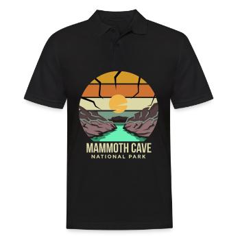 Souvenir Höhle Kentucky Mammoth Cave Nationalpark - Männer Poloshirt - Schwarz - Vorne - Kai (181cm)