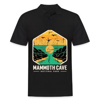 Nationalpark Souvenir Mammoth Cave Kentucky Souven - Männer Poloshirt - Schwarz - Vorne - Kai (181cm)
