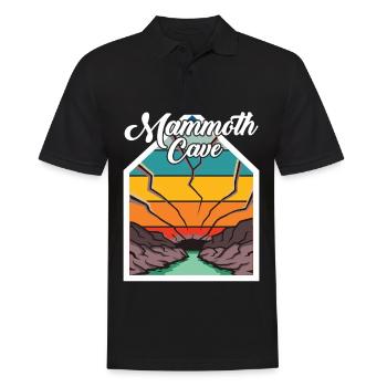 Mammoth Cave Kentucky Nationalpark Wandern - Männer Poloshirt - Schwarz - Vorne - Kai (181cm)