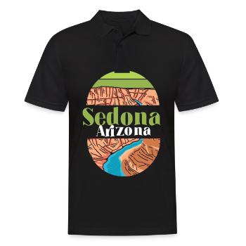 Arizona Sedona Nationalpark Canyon Camping - Männer Poloshirt - Schwarz - Vorne - Kai (181cm)