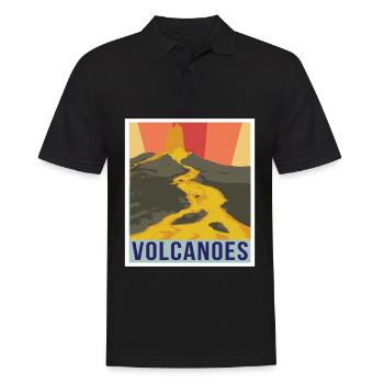 Nationalpark Souvenir Vulkan Insel Vulkane Hawaii - Männer Poloshirt - Schwarz - Vorne - Kai (181cm)
