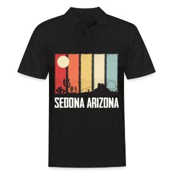 Sedona Arizona National Park Cactus Souvenir Campin - Polo Homme - noir - Devant - Kai (181cm)
