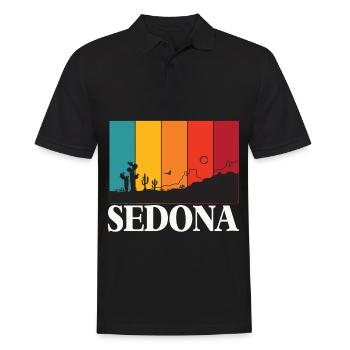 Sedona Desert Arizona National Park Cactus Camping - Polo Homme - noir - Devant - Kai (181cm)