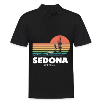 Sedona Arizona Cactus Canyon National Park Camping - Polo Homme - noir - Devant - Kai (181cm)