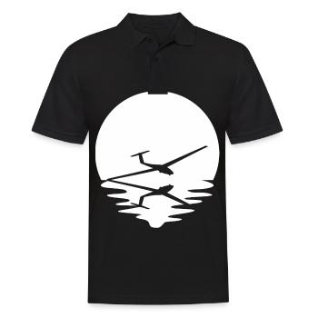Circle and Reflection - Glider - - Men's Polo Shirt - black - Front - Kai (181cm)