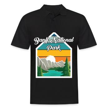 Parc national Banff Canada Alberta Nature Camping Be - Polo Homme - noir - Devant - Kai (181cm)