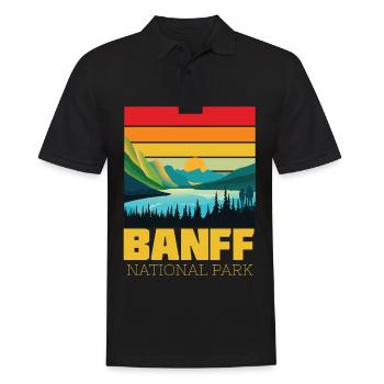 Parc national Banff-Alberta-Canada-Lake Louise - Polo Homme - noir - Devant - Kai (181cm)