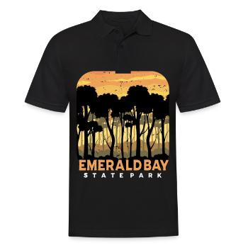 California State Park Camping Emerald Bay Nevada N - Men's Polo Shirt - black - Front - Kai (181cm)