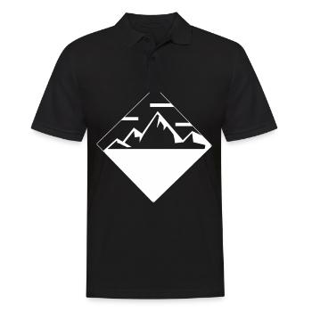 Place - Montagne - - Polo Homme - noir - Devant - Kai (181cm)