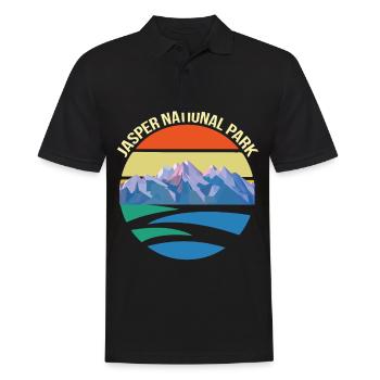 Parc national Canada Jasper Alberta Souvenir Icefie - Polo Homme - noir - Devant - Kai (181cm)