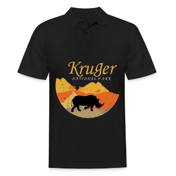 Rhino Africa Parc National Kruger Safari Big Five S - Polo Homme - noir - Devant - Kai (181cm)