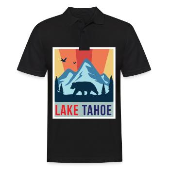 Lac Tahoe Grizzly Bear California Ski Mountains Cam - Polo Homme - noir - Devant - Kai (181cm)