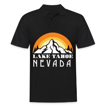Nevada Lake Tahoe Californie Wildlife Camping Wall - Polo Homme - noir - Devant - Kai (181cm)
