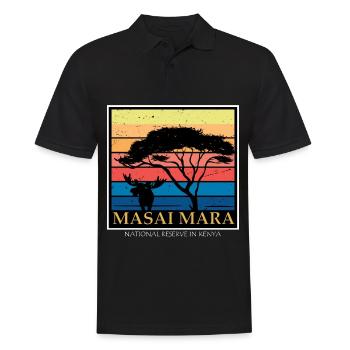 Kenia Masai Mara Nationalreservat Afrika Safari Wi - Männer Poloshirt - Schwarz - Vorne - Kai (181cm)