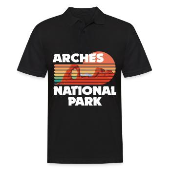 Parc national Souvenir Utah Rocks Nature Hike - Polo Homme - noir - Devant - Kai (181cm)