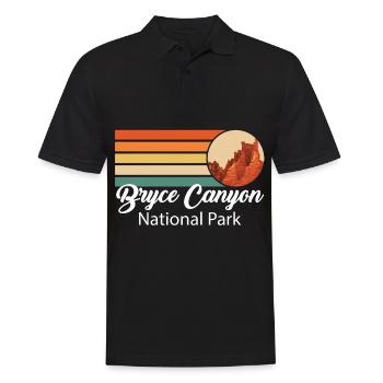 Parc national de Bryce Canyon Utah Rocks Souvenir Wan - Polo Homme - noir - Devant - Kai (181cm)